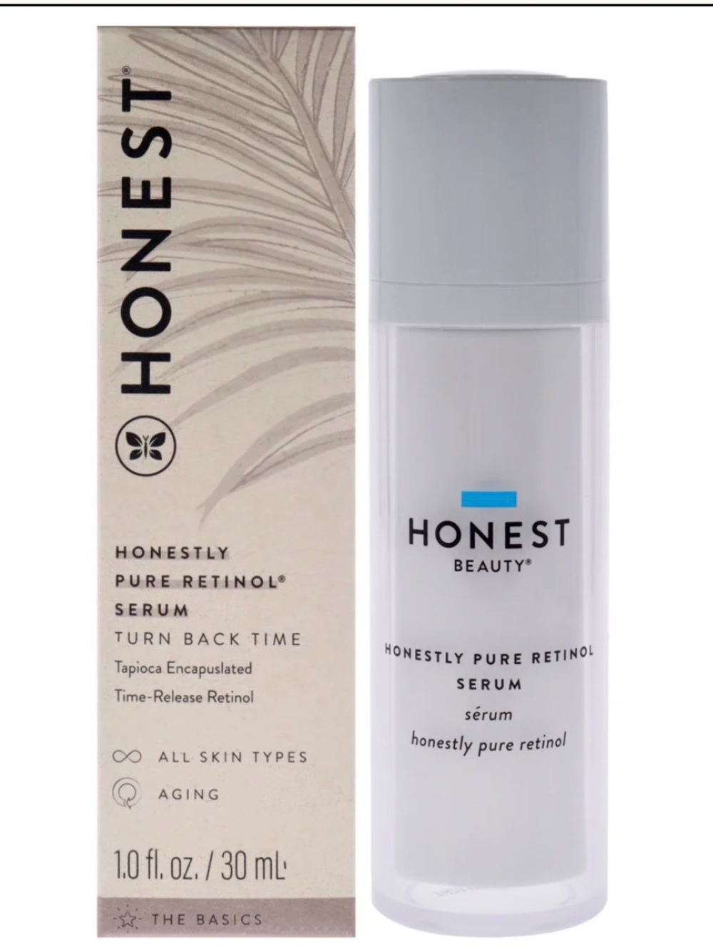 The Honest Company Honestly Pure Retinol Serum hyaluronic acid cream serum new